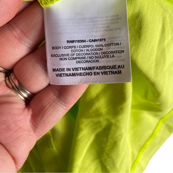 Converse Bright Lime T-Shirt I Size: XXL - Picture 5 of 7